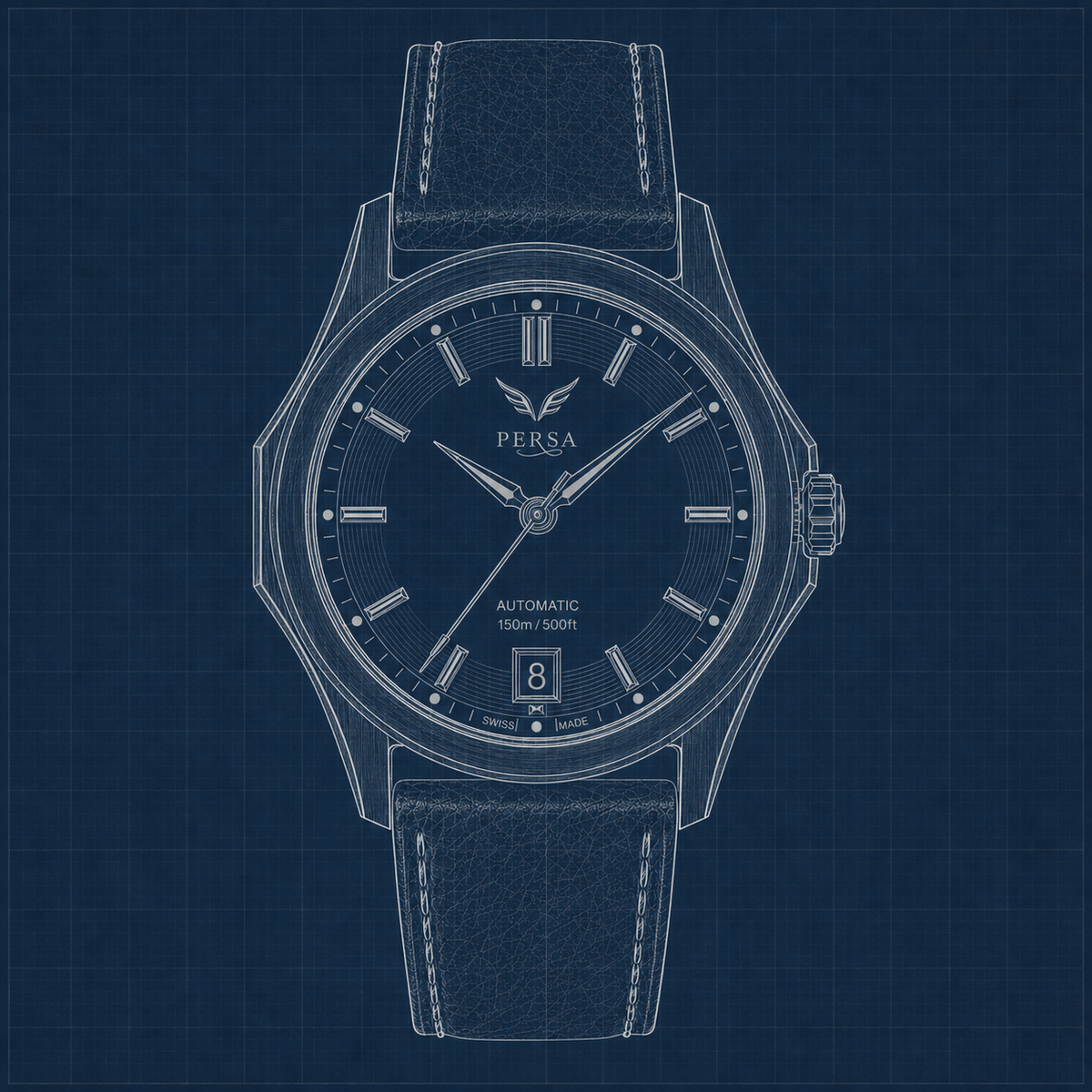 Project Skyline watch drawing