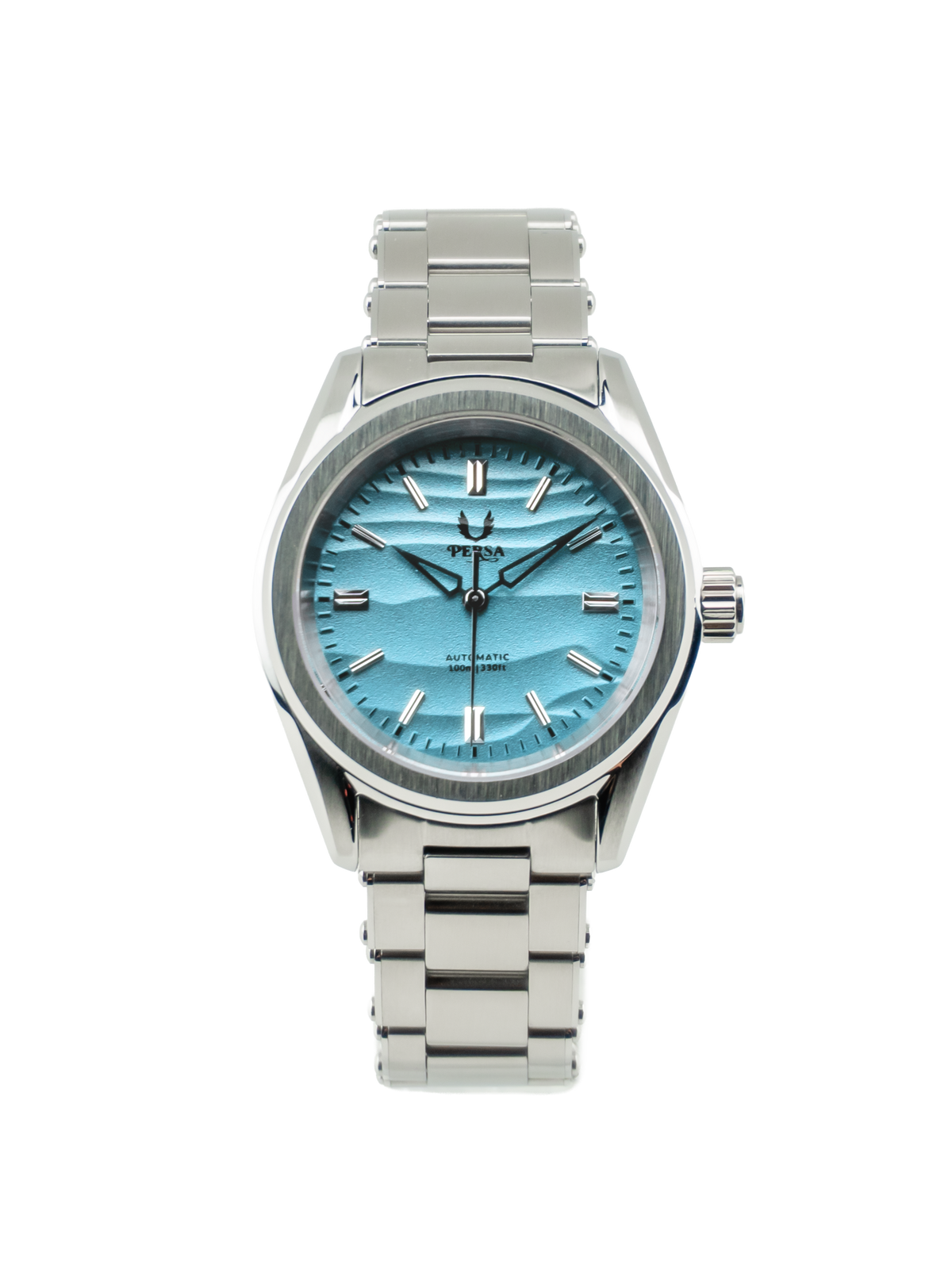 Persa Azure ocean textured blue dial automatic watch