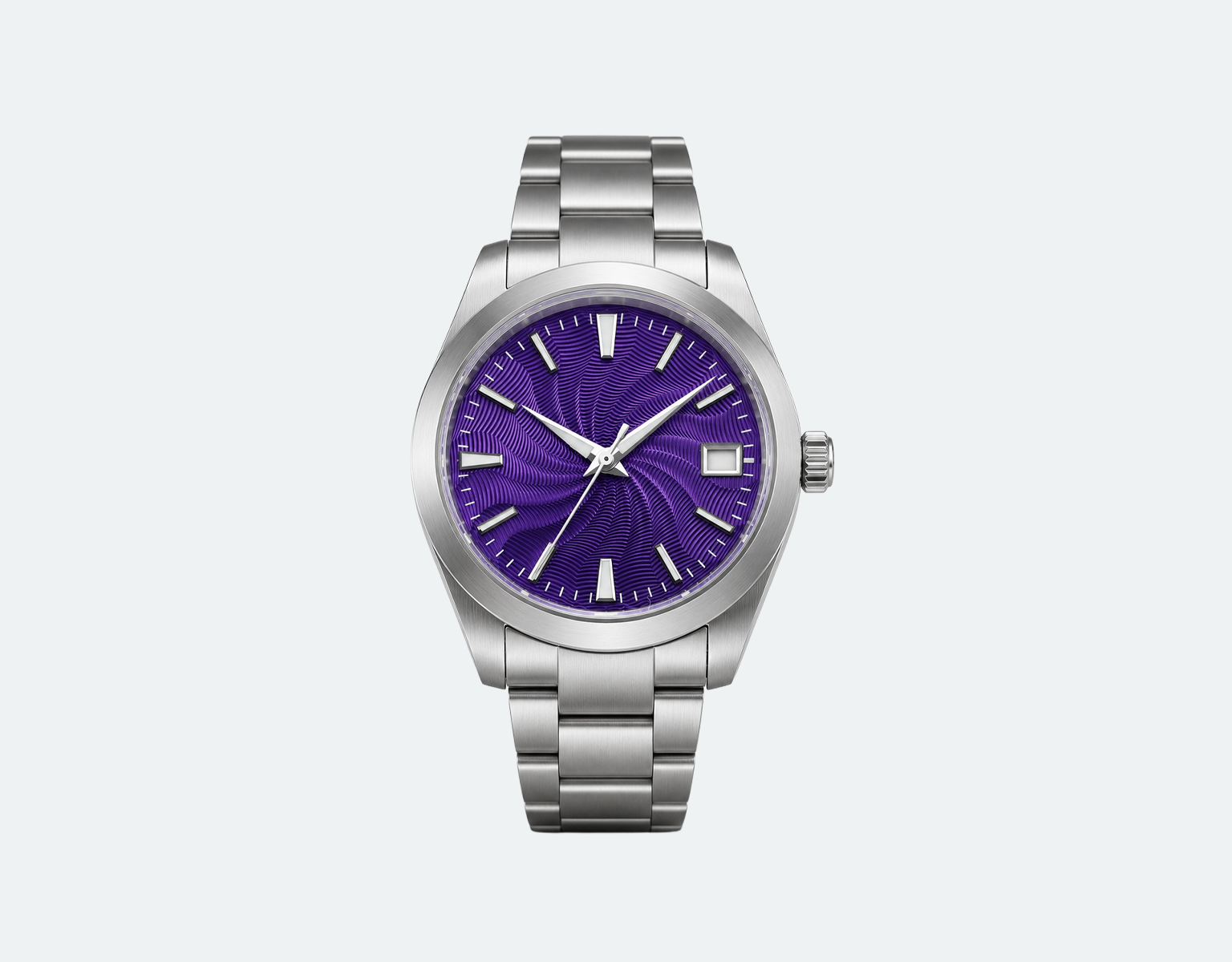 Free mockup for a purple custom watch